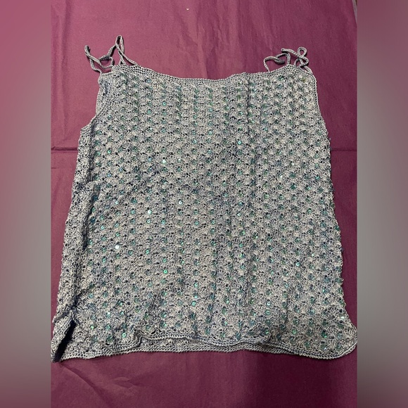 Crochet top baby blue - Picture 1 of 3